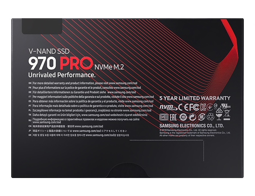 Samsung 970 Pro 1tb Mz V7p1t0bw