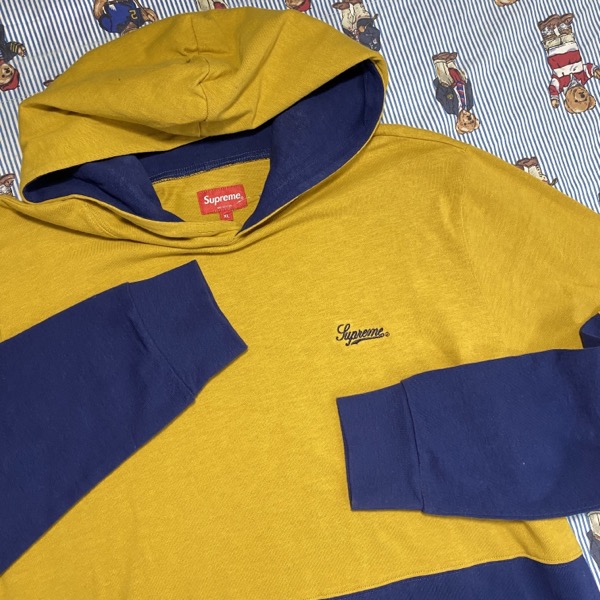 Supreme colorblock clearance hoodie